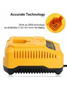 For Dewalt 7.2V-18V DC9310 XRP NI-CD NI-MH Battery Rapid Charger Replacement ELE ELEOPTION - 1 2