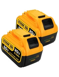 For DeWalt Battery 20V/60V 6.0Ah/9.0Ah DCB606 DCB609 Lithium-Ion Battery Replacement (Twin Pack) ELE ELEOPTION - 1